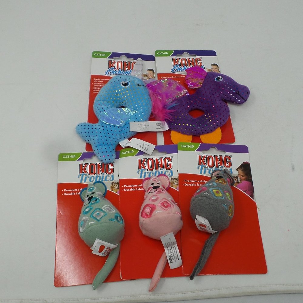 BUNDLE OF 5 KONG CATNIP TOYS